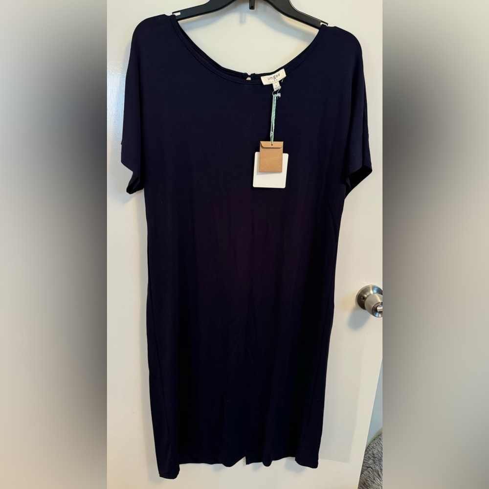 Umgee Keyhole Back Tshirt Dress Large NWT